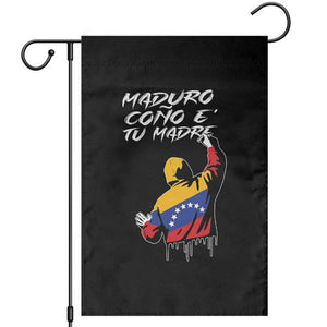 Maduro Cono e Tu Madre Garden Flag Venezuelan Protest Graffiti Graphic TS02 Black Print Your Wear