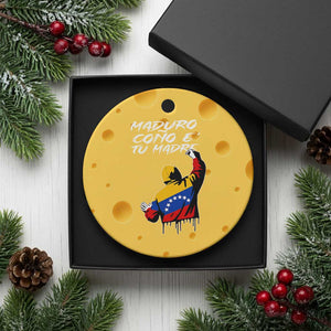 Maduro Cono e Tu Madre Ceramic Ornament Venezuelan Protest Graffiti Graphic TS02 1pc Yellow Cheese Print Your Wear