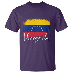 Venezuela Flag Pride Patriotic T Shirt for Venezuelan Roost TS02 Purple Print Your Wear