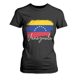 Venezuela Flag Pride Patriotic T Shirt For Women for Venezuelan Roost TS02 Black Print Your Wear