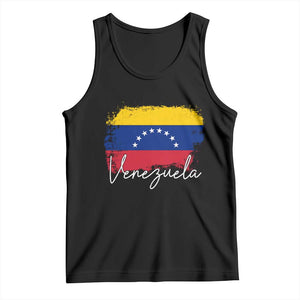 Venezuela Flag Pride Patriotic Tank Top for Venezuelan Roost TS02 Black Print Your Wear