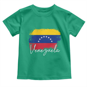 Venezuela Flag Pride Patriotic Toddler T Shirt for Venezuelan Roost TS02 Irish Green Print Your Wear