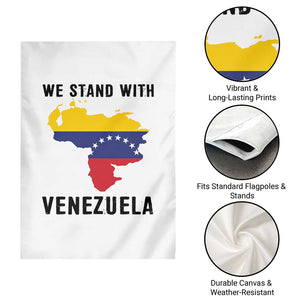 We Stand With Venezuela Garden Flag Venezuelan Flag Unity Graphic TS02 Print Your Wear