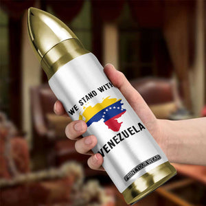 We Stand With Venezuela Bullet Tumbler Venezuelan Flag Unity Graphic TS02 Print Your Wear