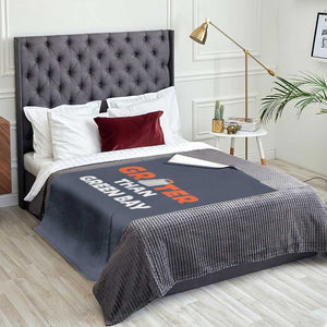 Funny Greater Than Green Bay Rivalry Throw Blanket Cheese Grater TS02 Print Your Wear