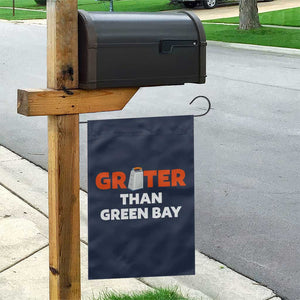 Funny Greater Than Green Bay Rivalry Garden Flag Cheese Grater TS02 Print Your Wear