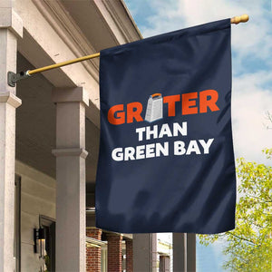 Funny Greater Than Green Bay Rivalry Garden Flag Cheese Grater TS02 Print Your Wear