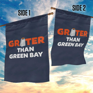 Funny Greater Than Green Bay Rivalry Garden Flag Cheese Grater TS02 Print Your Wear