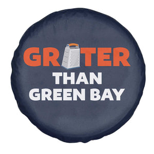 Funny Greater Than Green Bay Rivalry Spare Tire Cover Cheese Grater TS02 Print Your Wear