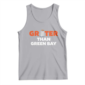 Funny Greater Than Green Bay Rivalry Tank Top Cheese Grater TS02 Athletic Heather Print Your Wear