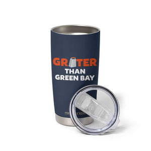 Funny Greater Than Green Bay Rivalry Tumbler Cup Cheese Grater TS02 Print Your Wear