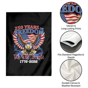 250 Years of Freedom 1776 2026 Patriotic Eagle Garden Flag We The People USA Semiquincentennial TS02 Print Your Wear