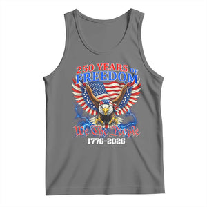 250 Years of Freedom 1776 2026 Patriotic Eagle Tank Top We The People USA Semiquincentennial TS02 Black Heather Print Your Wear