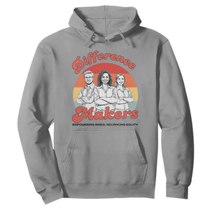 Difference Makers Teacher Appreciation Hoodie Empowering Minds & Advancing Equity Retro Educator TS02 Sport Gray Print Your Wear