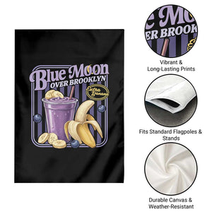Blue Moon Over Brooklyn Banana Smoothie Aesthetic Garden Flag Extra Banana Hockey Romance Retro Style TS02 Print Your Wear