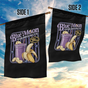 Blue Moon Over Brooklyn Banana Smoothie Aesthetic Garden Flag Extra Banana Hockey Romance Retro Style TS02 Print Your Wear