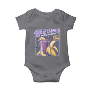Blue Moon Over Brooklyn Banana Smoothie Aesthetic Baby Onesie Extra Banana Hockey Romance Retro Style TS02 Charcoal Print Your Wear