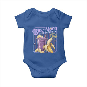 Blue Moon Over Brooklyn Banana Smoothie Aesthetic Baby Onesie Extra Banana Hockey Romance Retro Style TS02 Royal Blue Print Your Wear