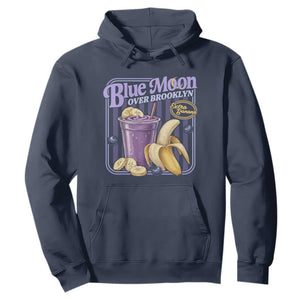 Blue Moon Over Brooklyn Banana Smoothie Aesthetic Hoodie Extra Banana Hockey Romance Retro Style TS02 Navy Print Your Wear