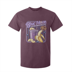 Blue Moon Over Brooklyn Banana Smoothie Aesthetic T Shirt For Kid Extra Banana Hockey Romance Retro Style TS02 Maroon Print Your Wear