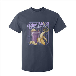 Blue Moon Over Brooklyn Banana Smoothie Aesthetic T Shirt For Kid Extra Banana Hockey Romance Retro Style TS02 Navy Print Your Wear
