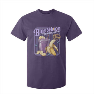 Blue Moon Over Brooklyn Banana Smoothie Aesthetic T Shirt For Kid Extra Banana Hockey Romance Retro Style TS02 Purple Print Your Wear