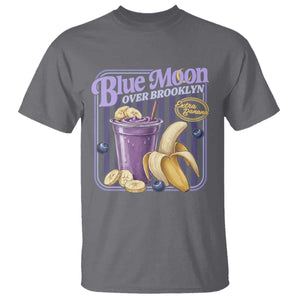 Blue Moon Over Brooklyn Banana Smoothie Aesthetic T Shirt Extra Banana Hockey Romance Retro Style TS02 Charcoal Print Your Wear