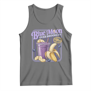 Blue Moon Over Brooklyn Banana Smoothie Aesthetic Tank Top Extra Banana Hockey Romance Retro Style TS02 Black Heather Print Your Wear