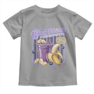 Blue Moon Over Brooklyn Banana Smoothie Aesthetic Toddler T Shirt Extra Banana Hockey Romance Retro Style TS02 Sport Gray Print Your Wear