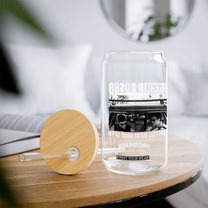 Get In Loser We're Going To The Cottage Glass Can Funny Hockey Romance Road Trip Summer TS02 Print Your Wear