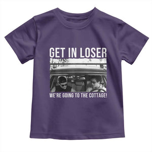 Get In Loser We're Going To The Cottage Toddler T Shirt Funny Hockey Romance Road Trip Summer TS02 Purple Print Your Wear