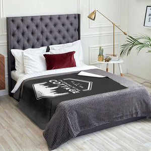 I'm Coming to the Cottage Throw Blanket Rustic Outdoor Retro Forest Hockey Romance TS02 Print Your Wear