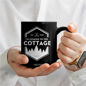 I'm Coming to the Cottage Coffee Mug Rustic Outdoor Retro Forest Hockey Romance TS02 Print Your Wear