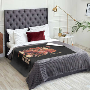 Year of the Horse Chinese New Year Throw Blanket Floral Zodiac Horse Lunar Festival TS02 Print Your Wear