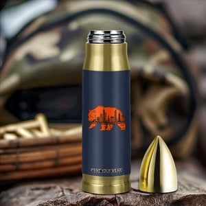 Chicago Skyline Bear Bullet Tumbler Windy City Pride True Lover Sports Fan TS02 Print Your Wear