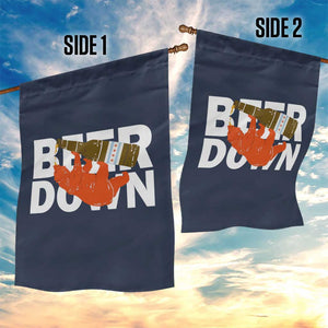 Funny Drinking Bear Beer Down Garden Flag Tailgate Gift for Football Fans TS02 Print Your Wear