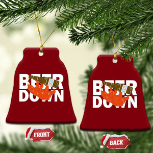 Funny Drinking Bear Beer Down Ceramic Ornament Tailgate Gift for Football Fans TS02 Print Your Wear