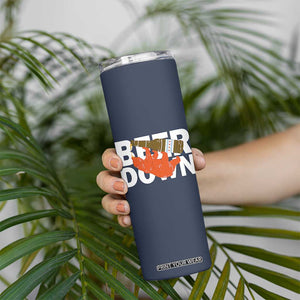Funny Drinking Bear Beer Down Skinny Tumbler Tailgate Gift for Football Fans TS02 Print Your Wear