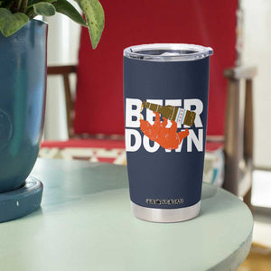 Funny Drinking Bear Beer Down Tumbler Cup Tailgate Gift for Football Fans TS02 Print Your Wear