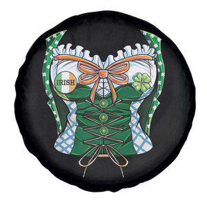 Funny St Patricks Day Spare Tire Cover Women Leprechaun Costume TS02 Print Your Wear