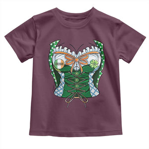 Funny St Patricks Day Toddler T Shirt Women Leprechaun Costume TS02 Maroon Print Your Wear