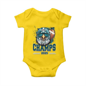 Celebrated Eagles Baby Onesie Championship 2025 Retro TS02 Daisy Print Your Wear