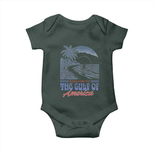 Welcome To America's Gulf Baby Onesie Retro Vintage Beach TS02 Print Your Wear