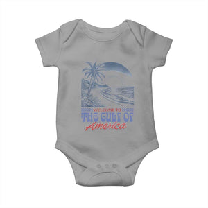 Welcome To America's Gulf Baby Onesie Retro Vintage Beach TS02 Sport Gray Print Your Wear