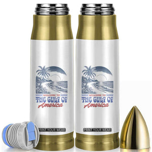 Welcome To America's Gulf Bullet Tumbler Retro Vintage Beach TS02 White Print Your Wear