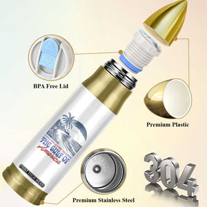 Welcome To America's Gulf Bullet Tumbler Retro Vintage Beach TS02 Print Your Wear