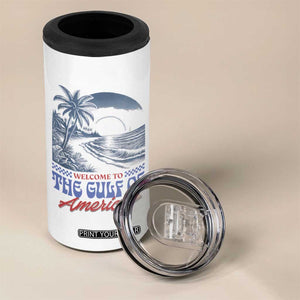 Welcome To America's Gulf 4 in 1 Can Cooler Tumbler Retro Vintage Beach TS02 Print Your Wear