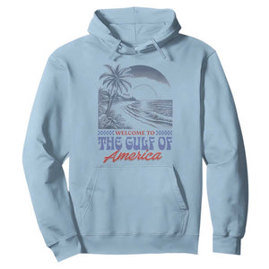 Welcome To America's Gulf Hoodie Retro Vintage Beach TS02 Light Blue Print Your Wear