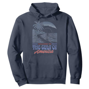Welcome To America's Gulf Hoodie Retro Vintage Beach TS02 Navy Print Your Wear