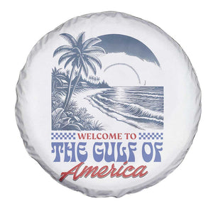 Welcome To America's Gulf Spare Tire Cover Retro Vintage Beach TS02 Print Your Wear